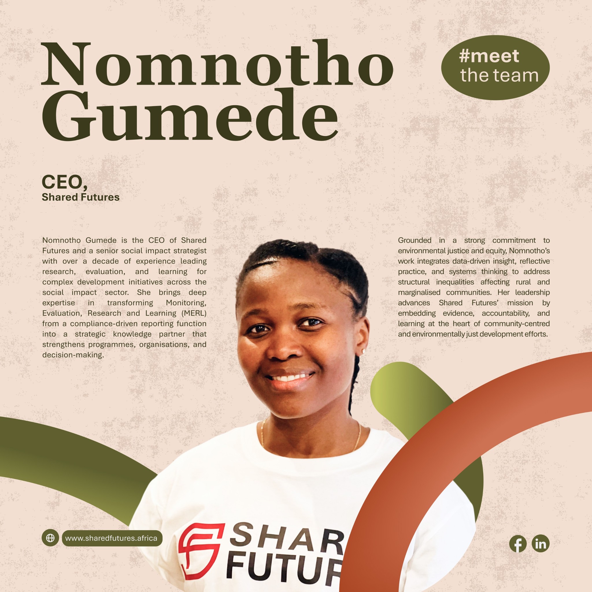 Shared Futures - Meet our CEO! 🌱Leading Shared Futures... | Facebook