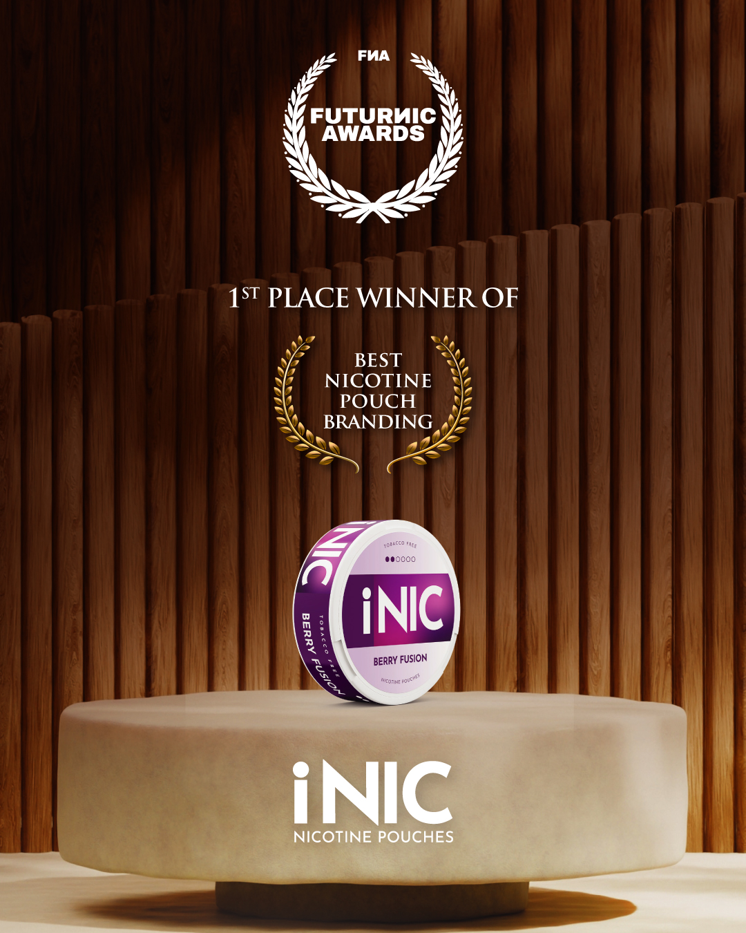 INIC - Proud to be awarded 1st Place for Best Nicotine Pouch Branding ...