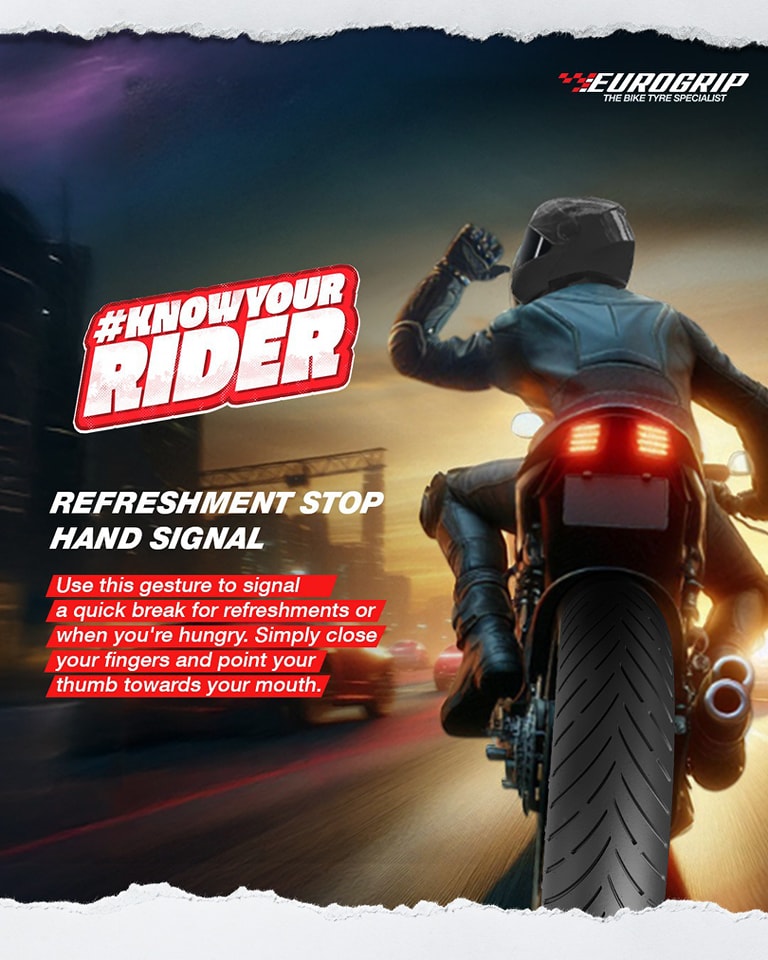 Eurogrip - #KnowYourRider – Refreshment Stop Signal 🍽️🏍️ Feeling hungry ...