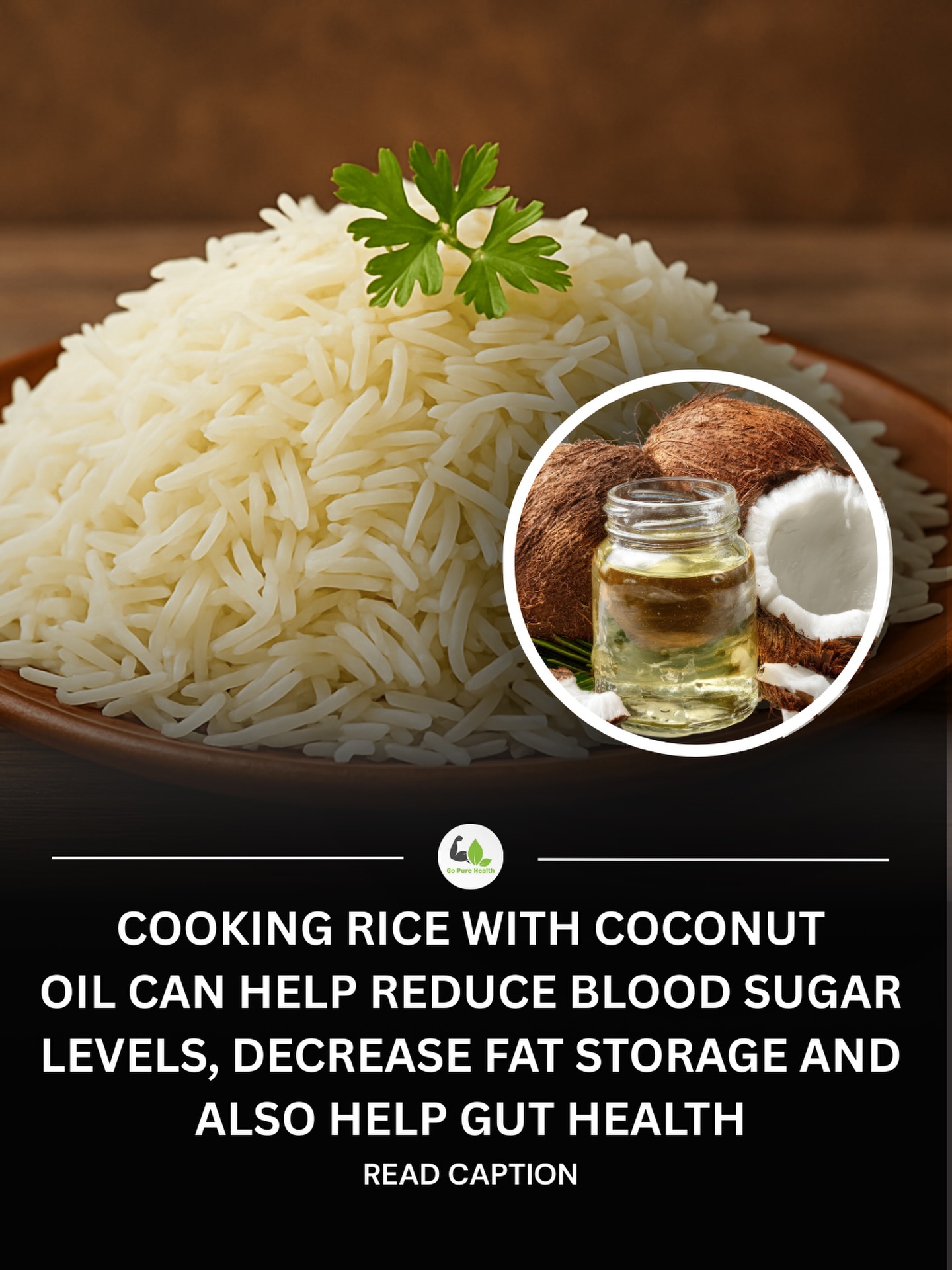 Gopurehealth - Cooking rice with a small amount of coconut oil may make ...
