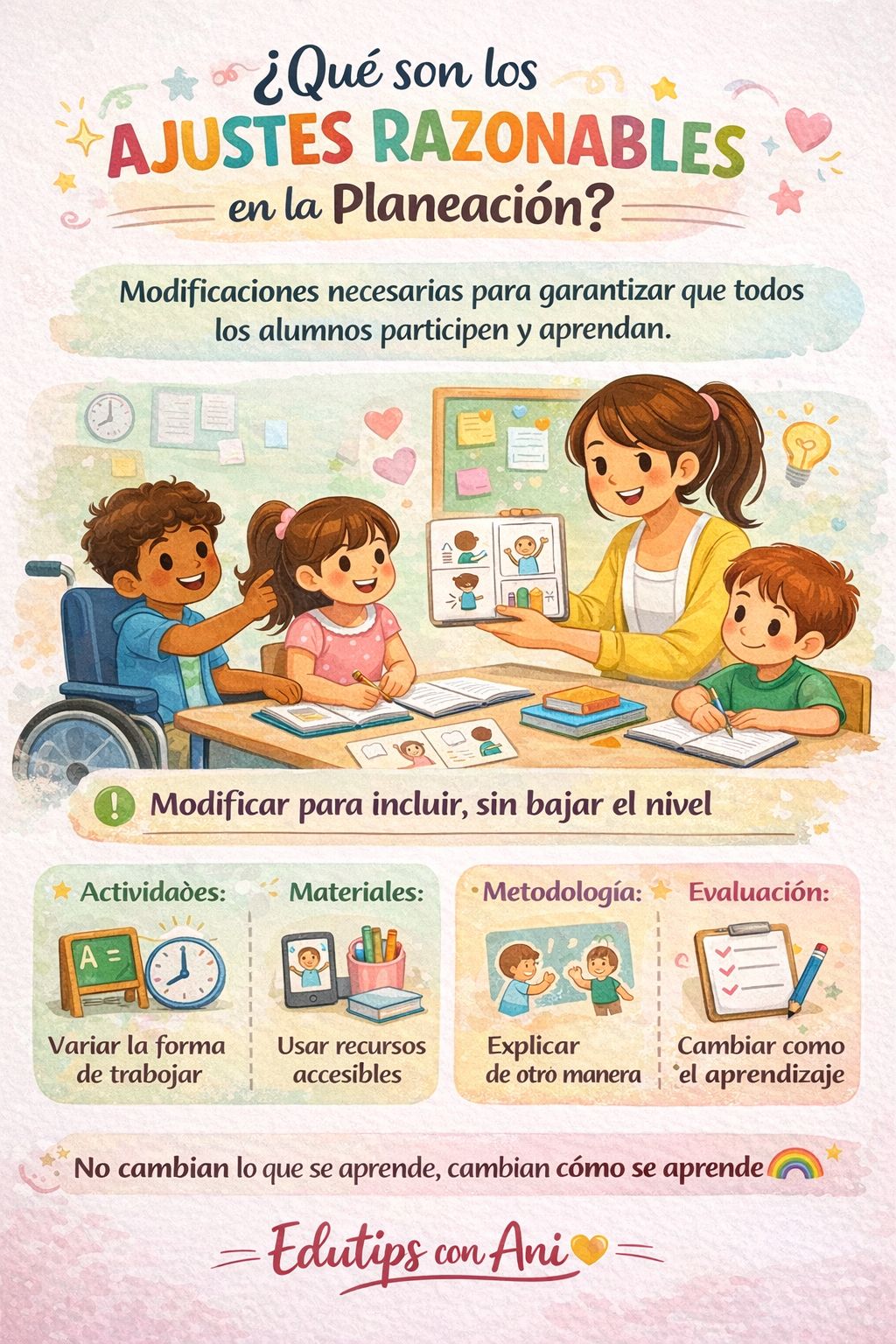 EduTips Con Ani - 💡 ¿Sabías que los ajustes razonables no... | Facebook