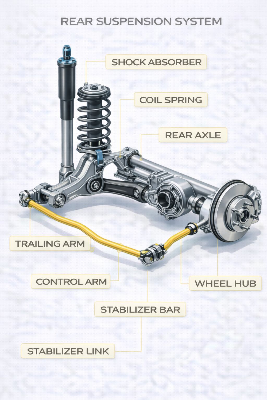 Dnyanesh - Understanding the Rear Suspension System! 🚗 The rear ...
