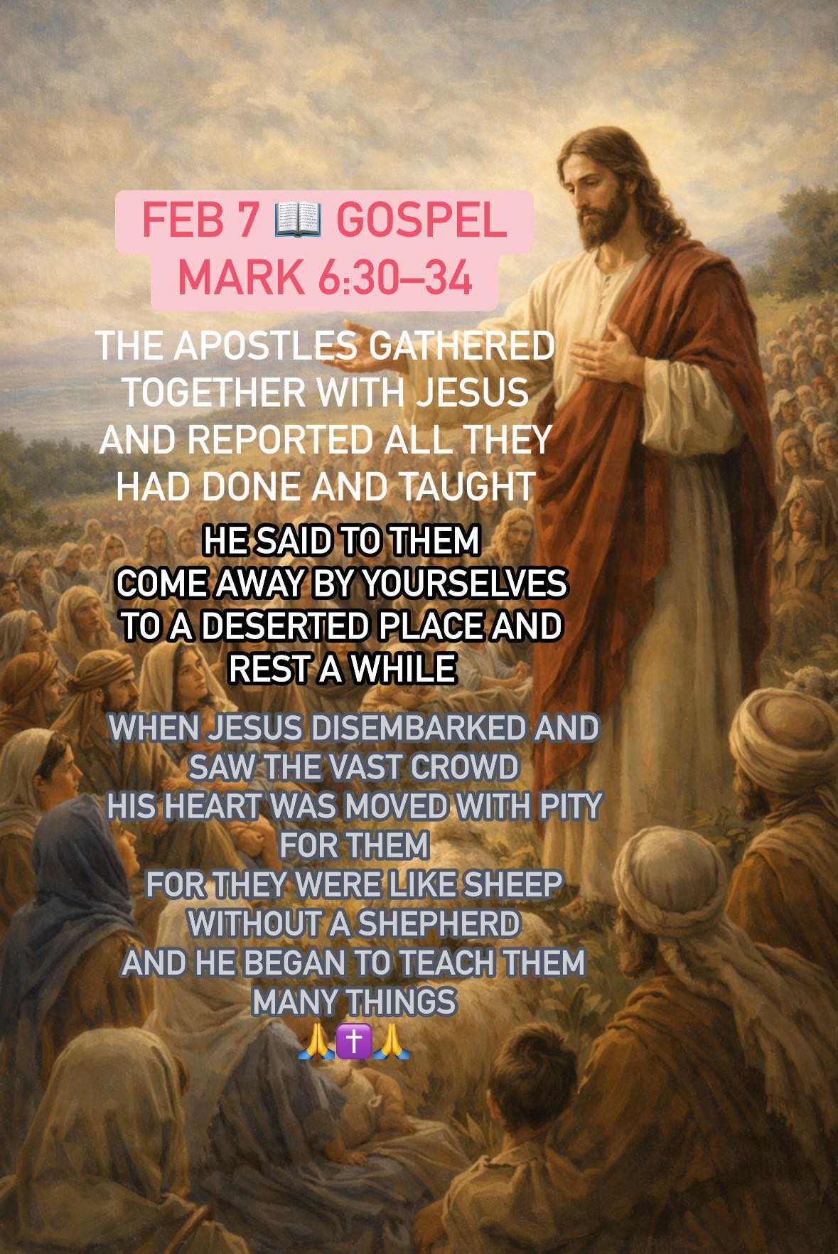 ️ Gospel Reading for... - Catholic Daily Mass Readings | Facebook