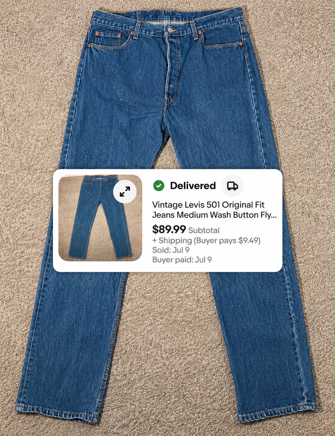 LEVI'S® 501 LOOSE CRASH & REPAIR DENIM I originally thought this