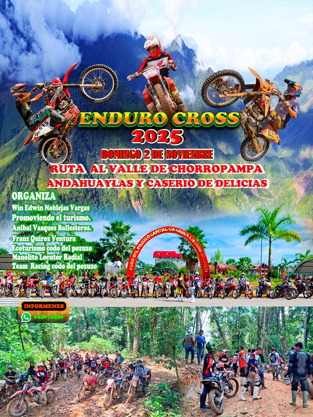 Win Edwin - Gran Enduro Cross al Valle de chorropampa. Ruta Codo del ...