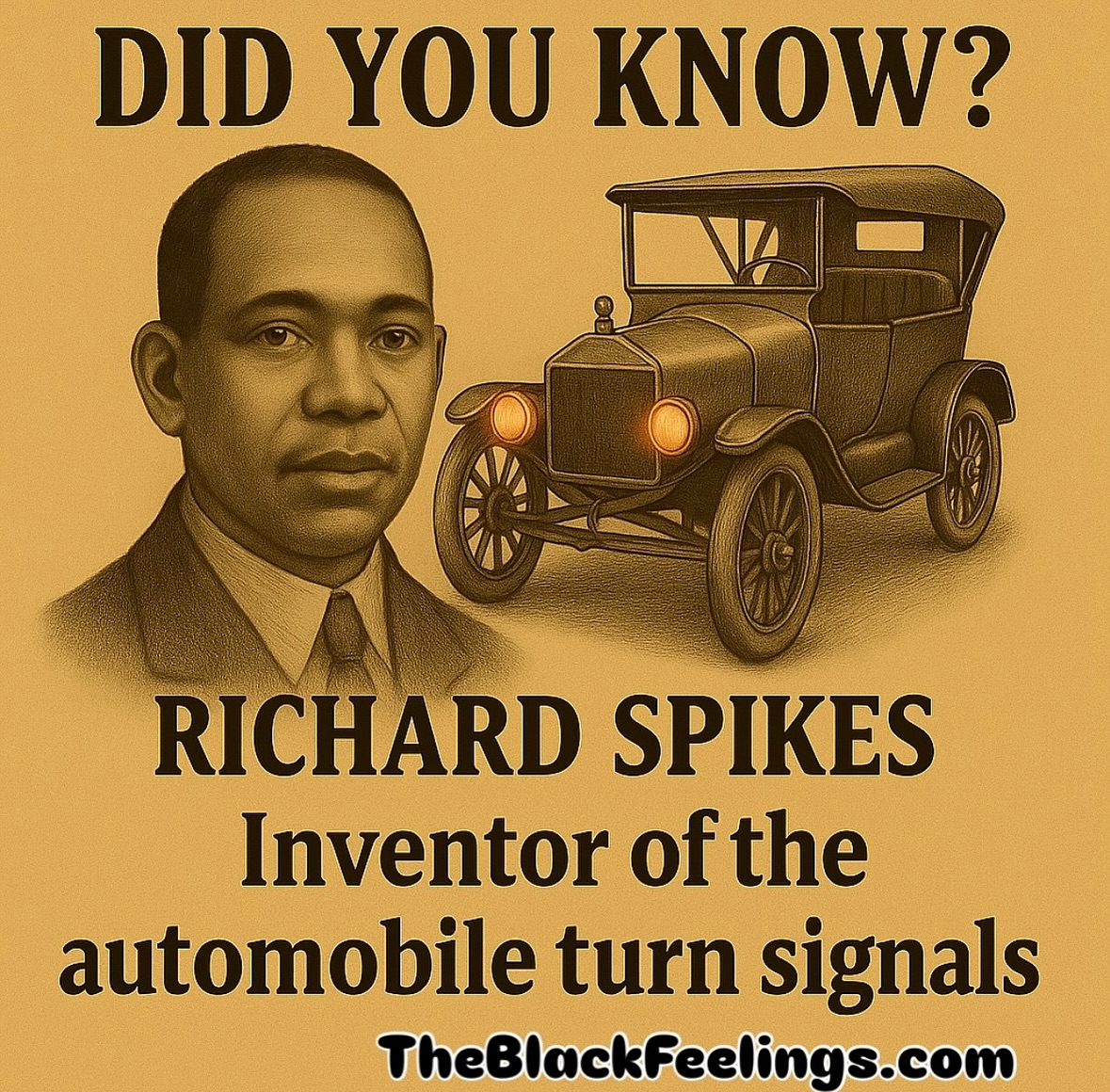 Blackfeelings494 - Did you know? 🚘 Richard Spikes, a brilliant Black ...