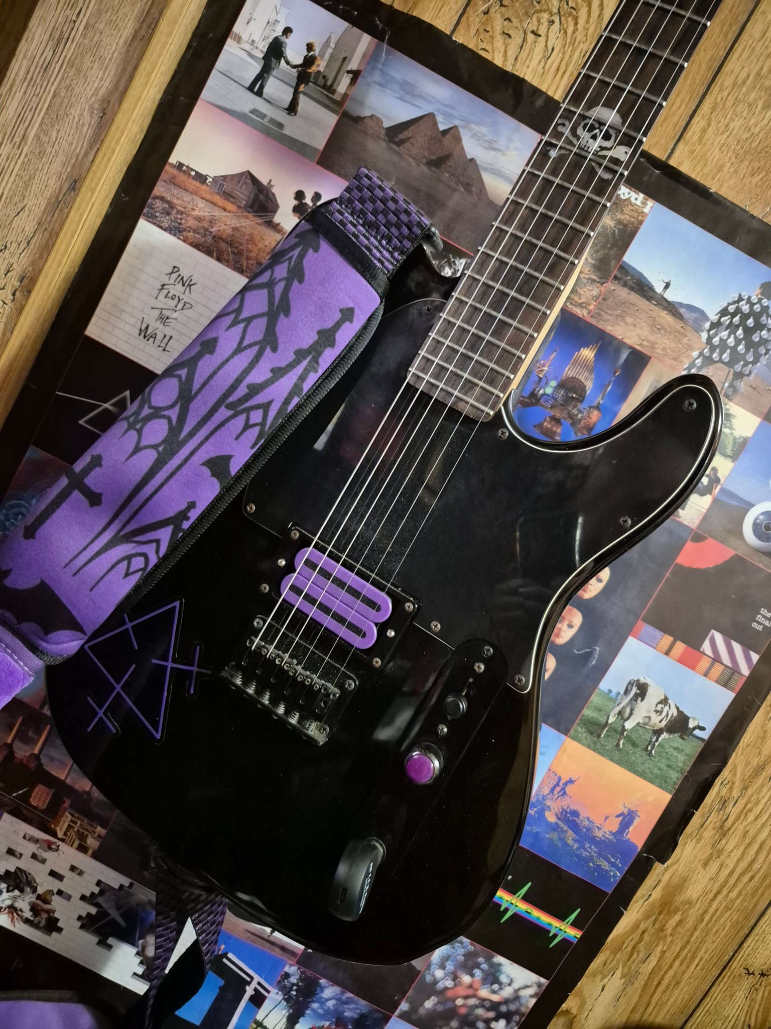 Custom Avril Lavigne signature telecaster guitar