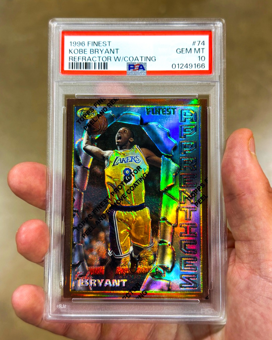 rare kobe rookie cards 1996-97 Topps Basketball Bryant Card # 138 Near Mint"A" : Everything Else The protective coating is still