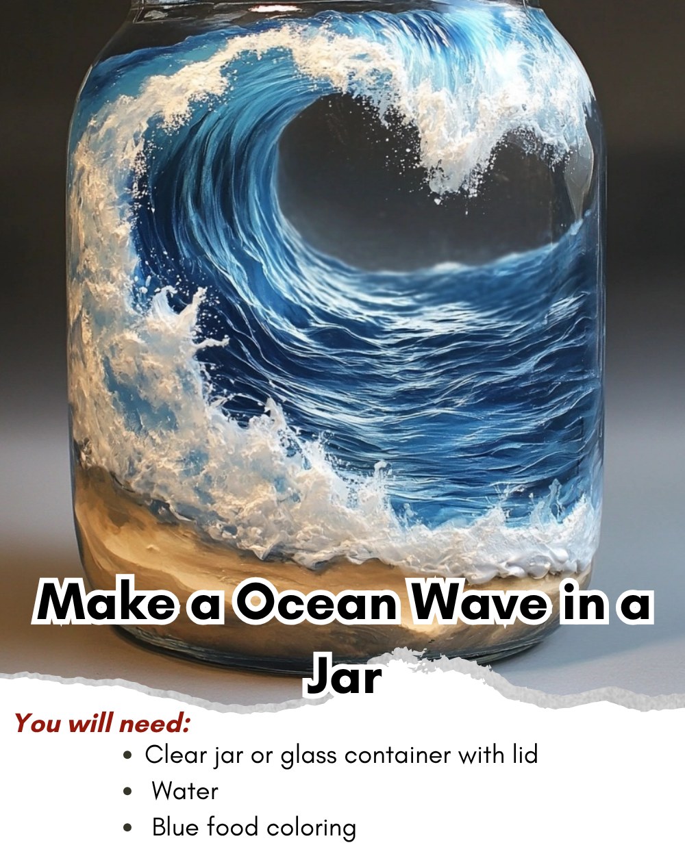 Good - MAKE AN OCEAN WAVE IN A JAR 🌊🌅 A calming and visually stunning ...