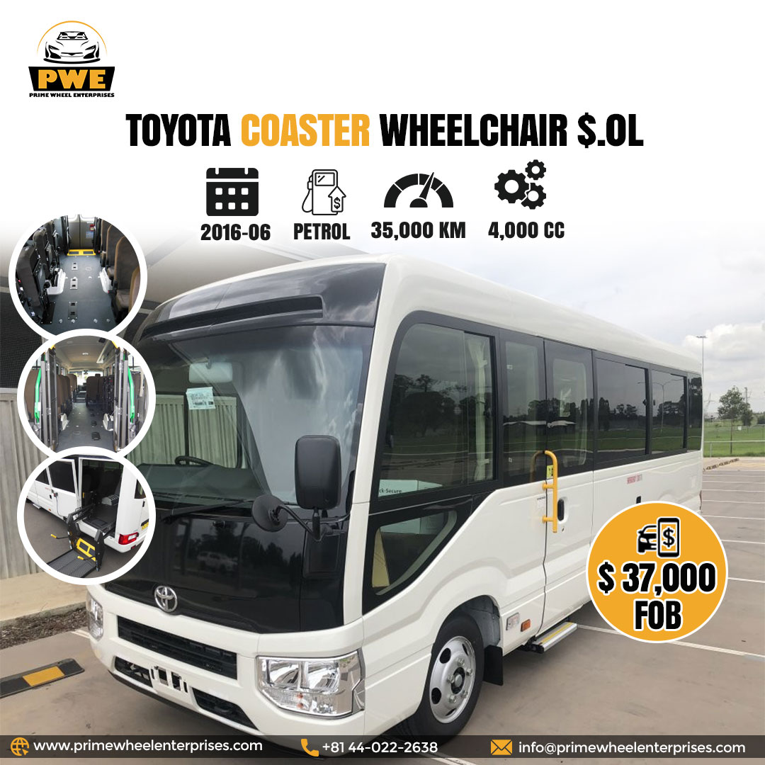 Prime - 🚐 Accessible Comfort On Wheels! Introducing the Toyota Coaster ...