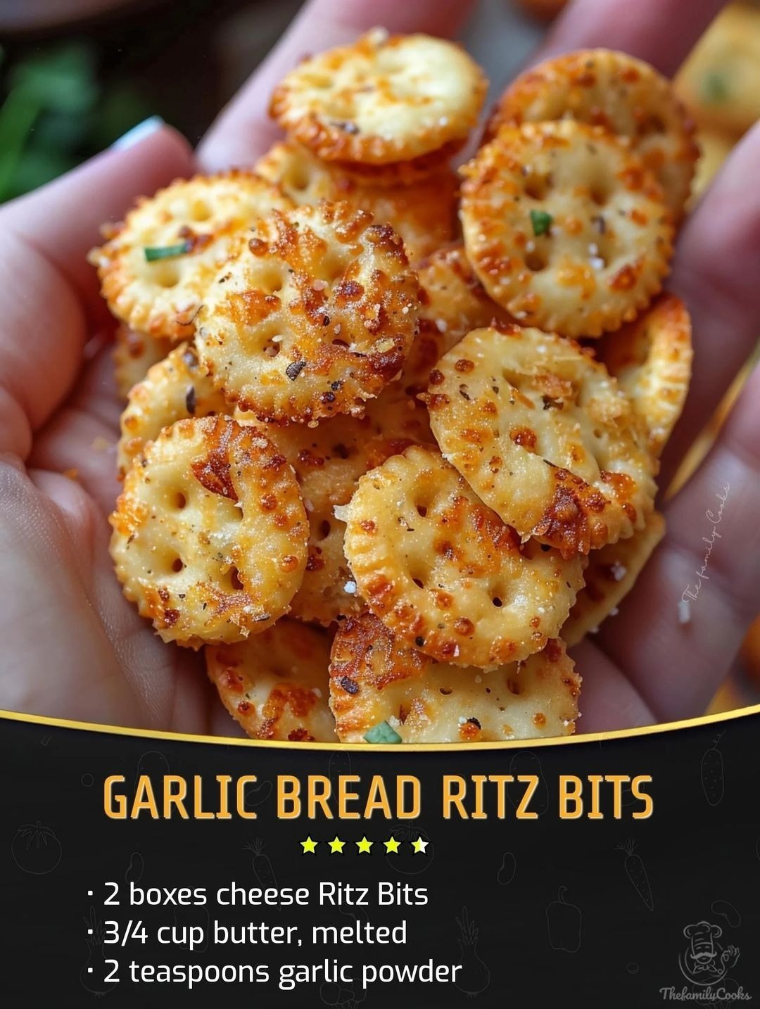 Cook - Garlic Bread Ritz Bits🔥🔥🔥 Ingredients 2 (8.8 oz) boxes cheese ...