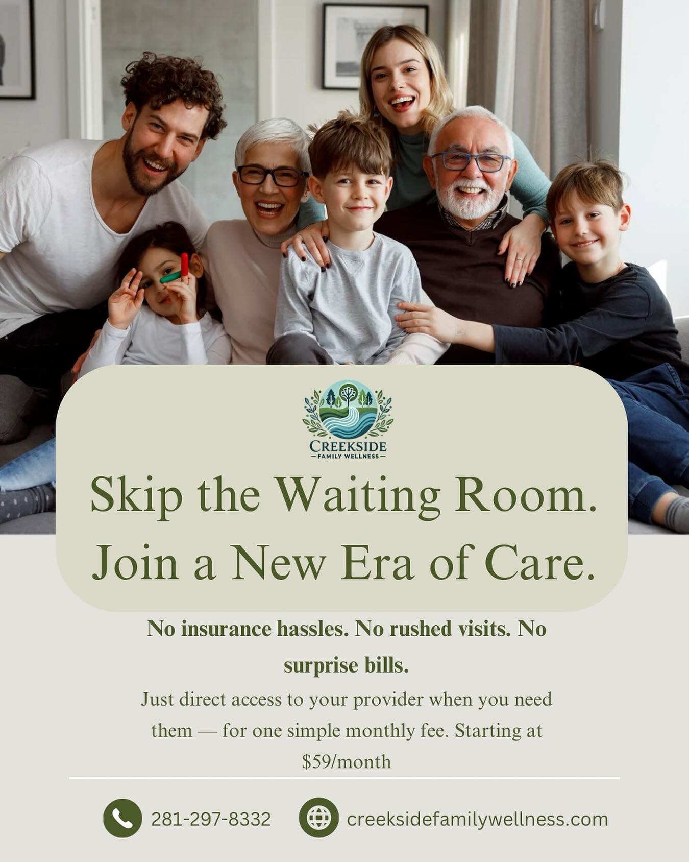 Skip the waiting room. Join a... - Creekside Family Wellness | Facebook