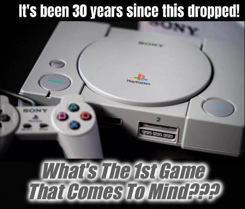 It's been 30 years since this dropped! PlayStation SONY What's The 1st ...