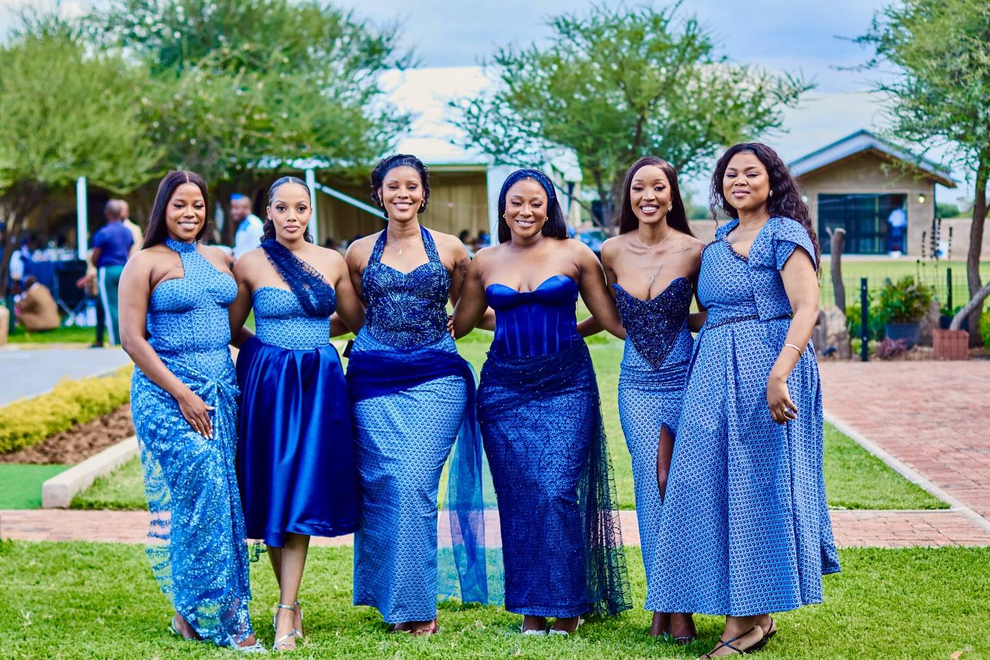 shweshwe bridesmaid dresses AMAZING WEDDING 💙🩵 Set Option:Dress/Plain Sash Inexpensive Short To Long Prom Dresses Sequin Football Mini Dress