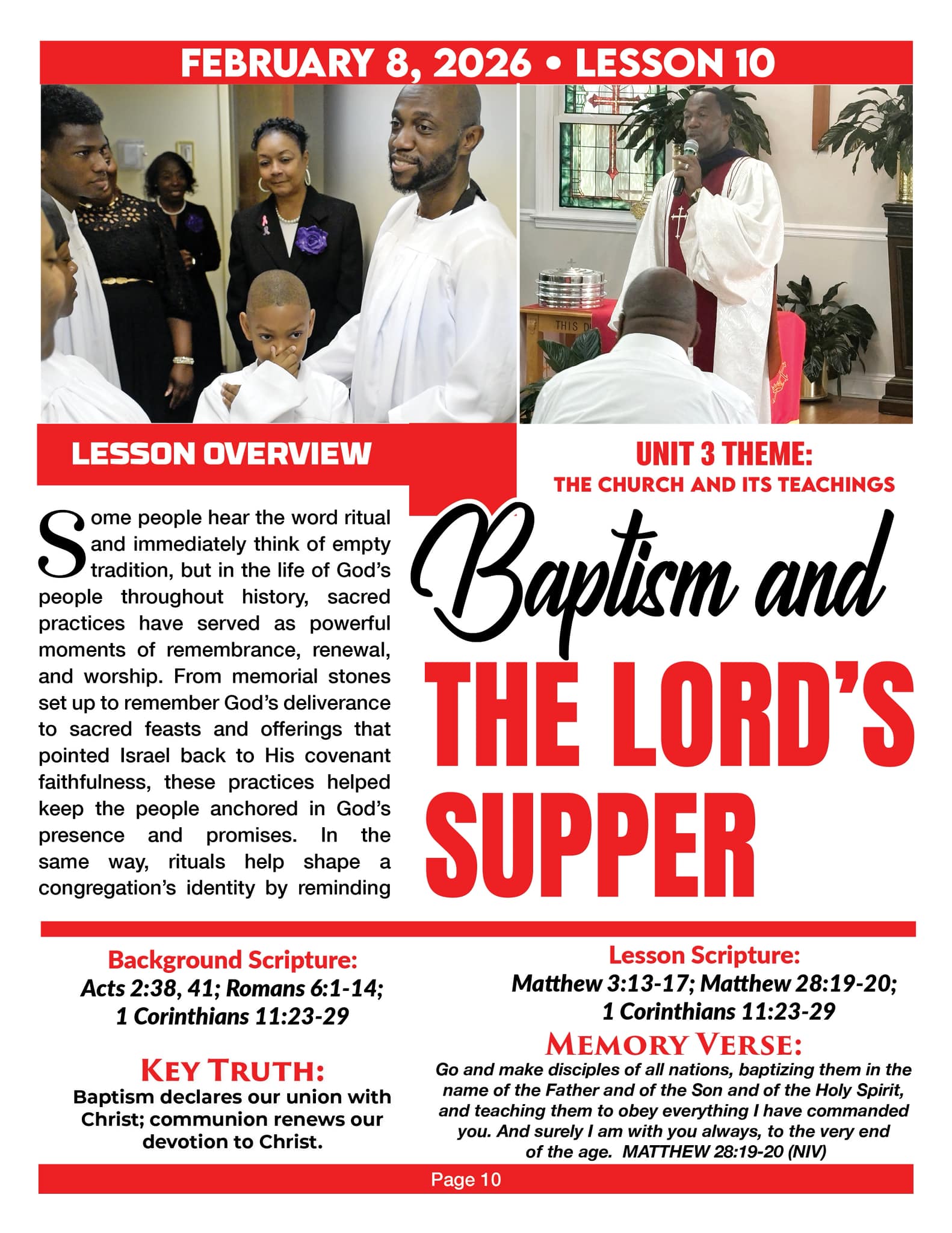 Join us for Sunday School at Lewis... - Lewis Chapel MBC | Facebook