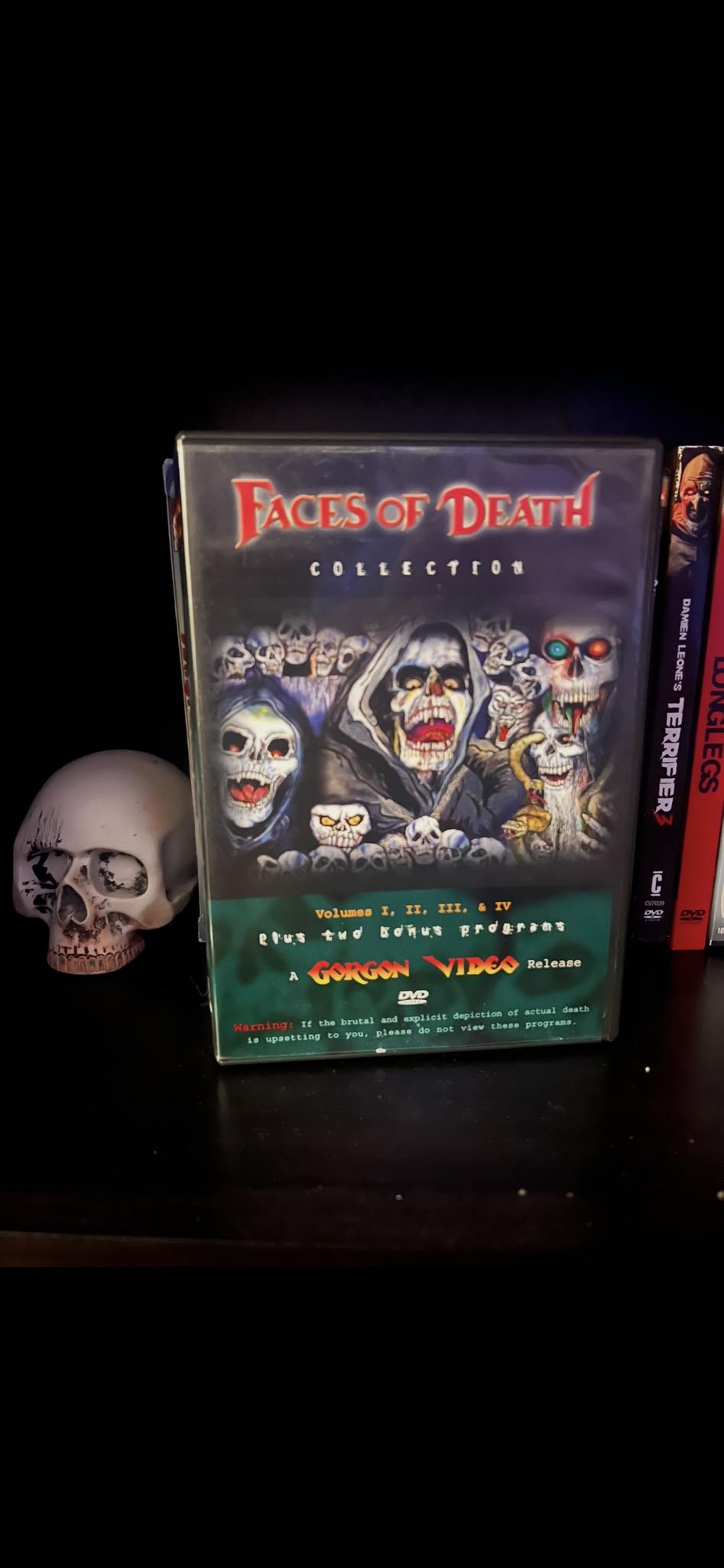 Found Walmart's Faces of Death 1-4 DVD collection after restock