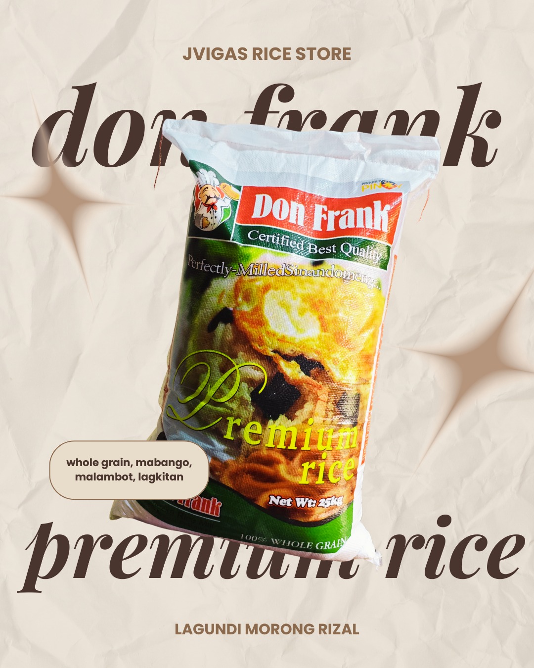 JVigas Rice Store | Morong