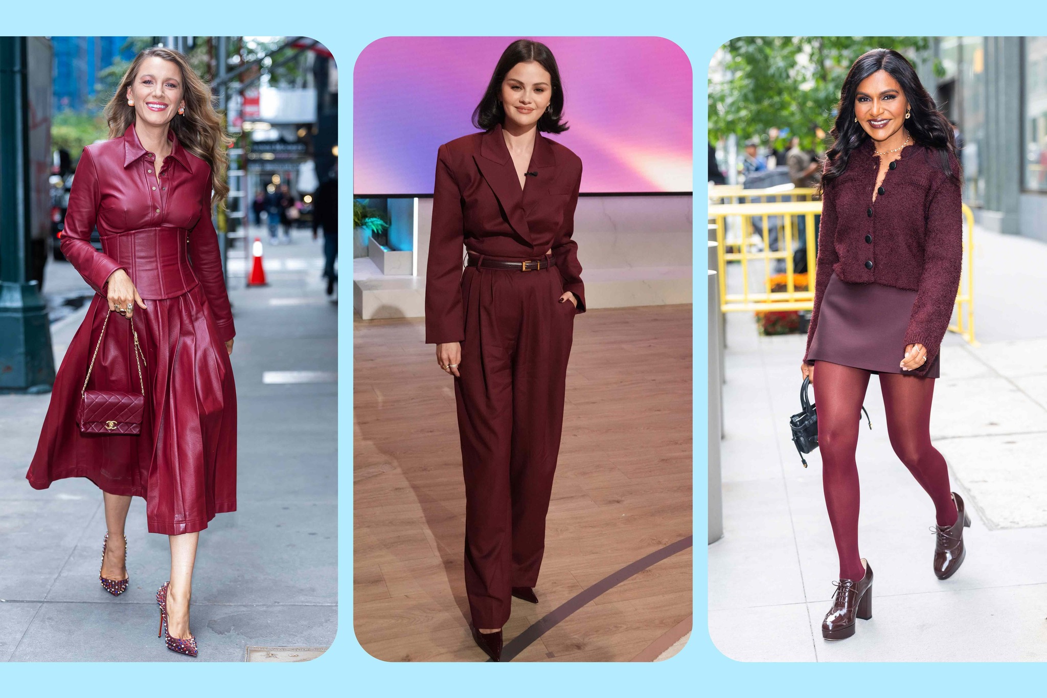 burgundy leather dress zendaya made headlines for wearing a to an event. Interest in the shade has seemingly ballooned: Online searches for burgundy items have spiked in 2024 compared with last year jude-cloth