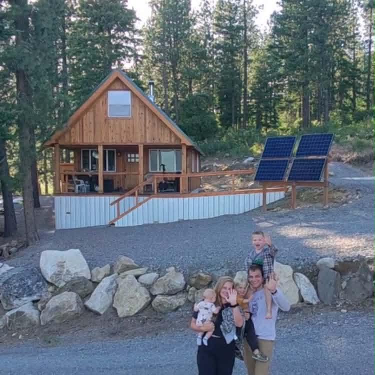 We get power from the sun. Living off-grid means creating our own ...