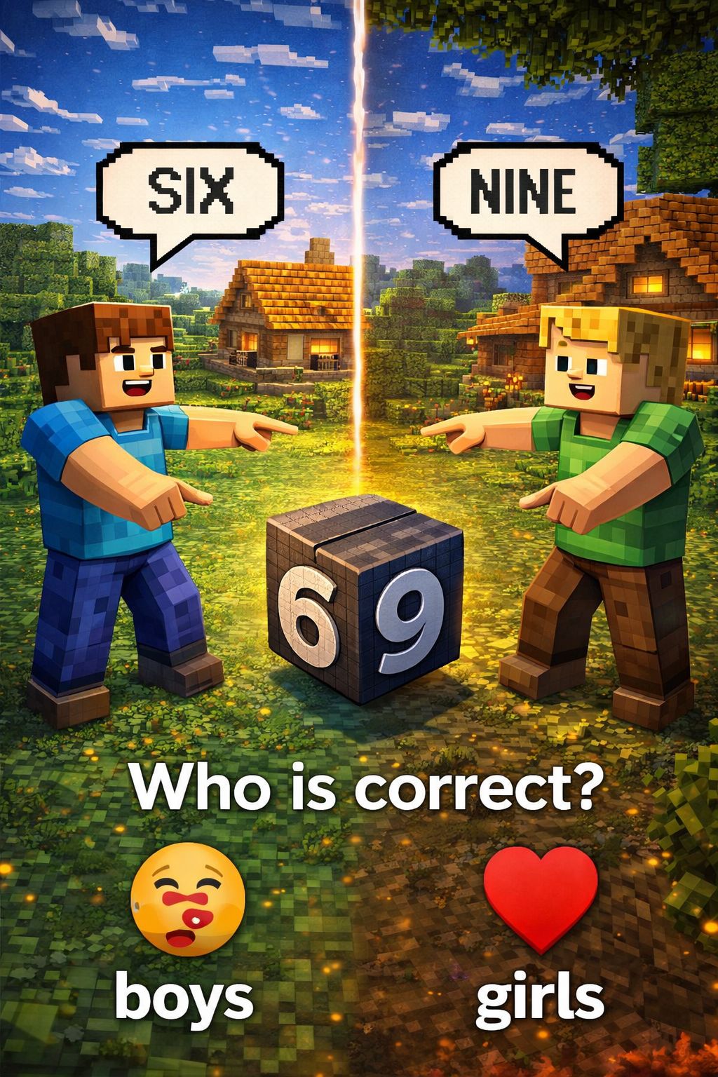 Is the Minecraft symbol 6 or 9?
