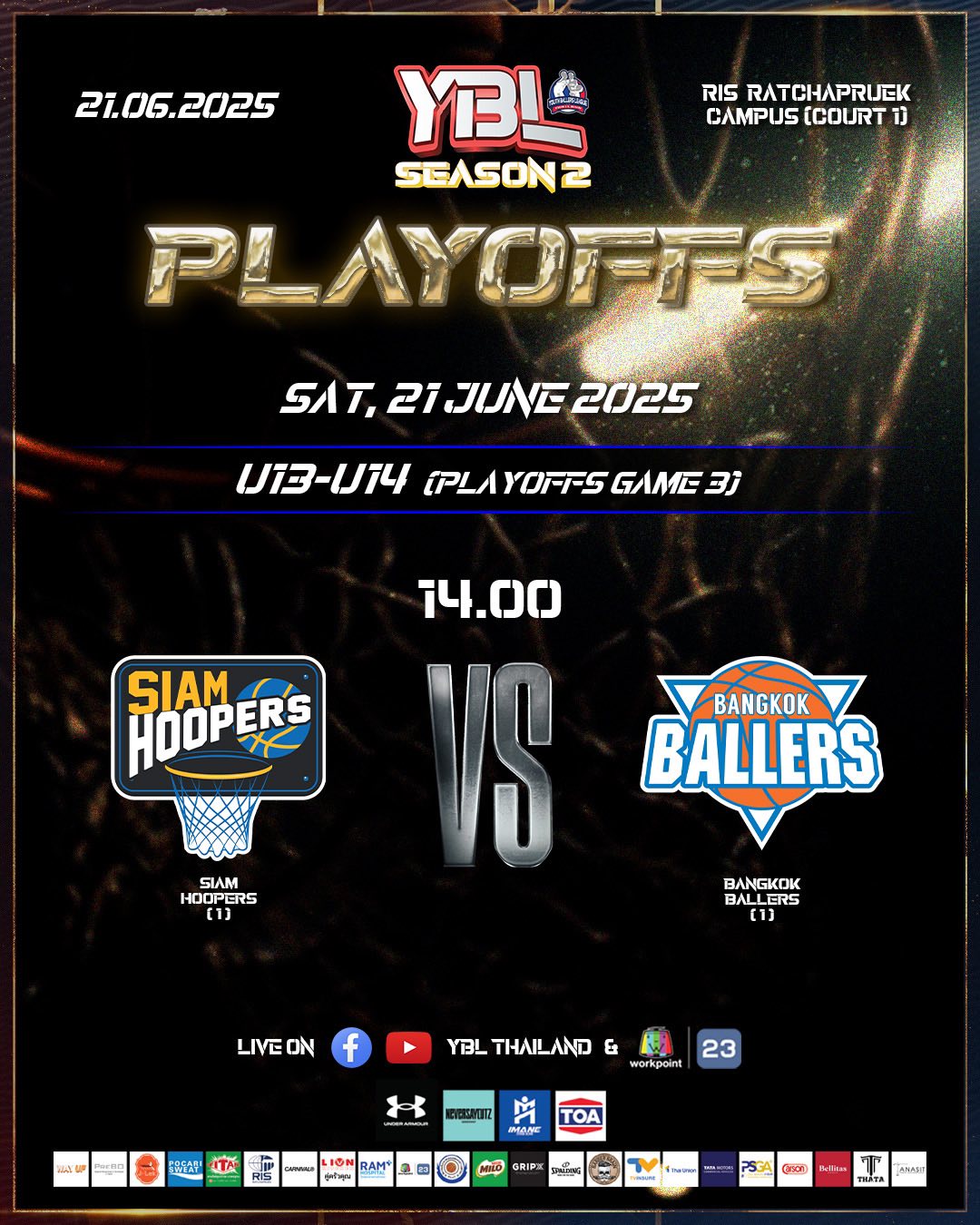 YBL Thailand - YBL SEASON 2 - PLAYOFFS & FINALS PROGRAM🏆📆... | Facebook