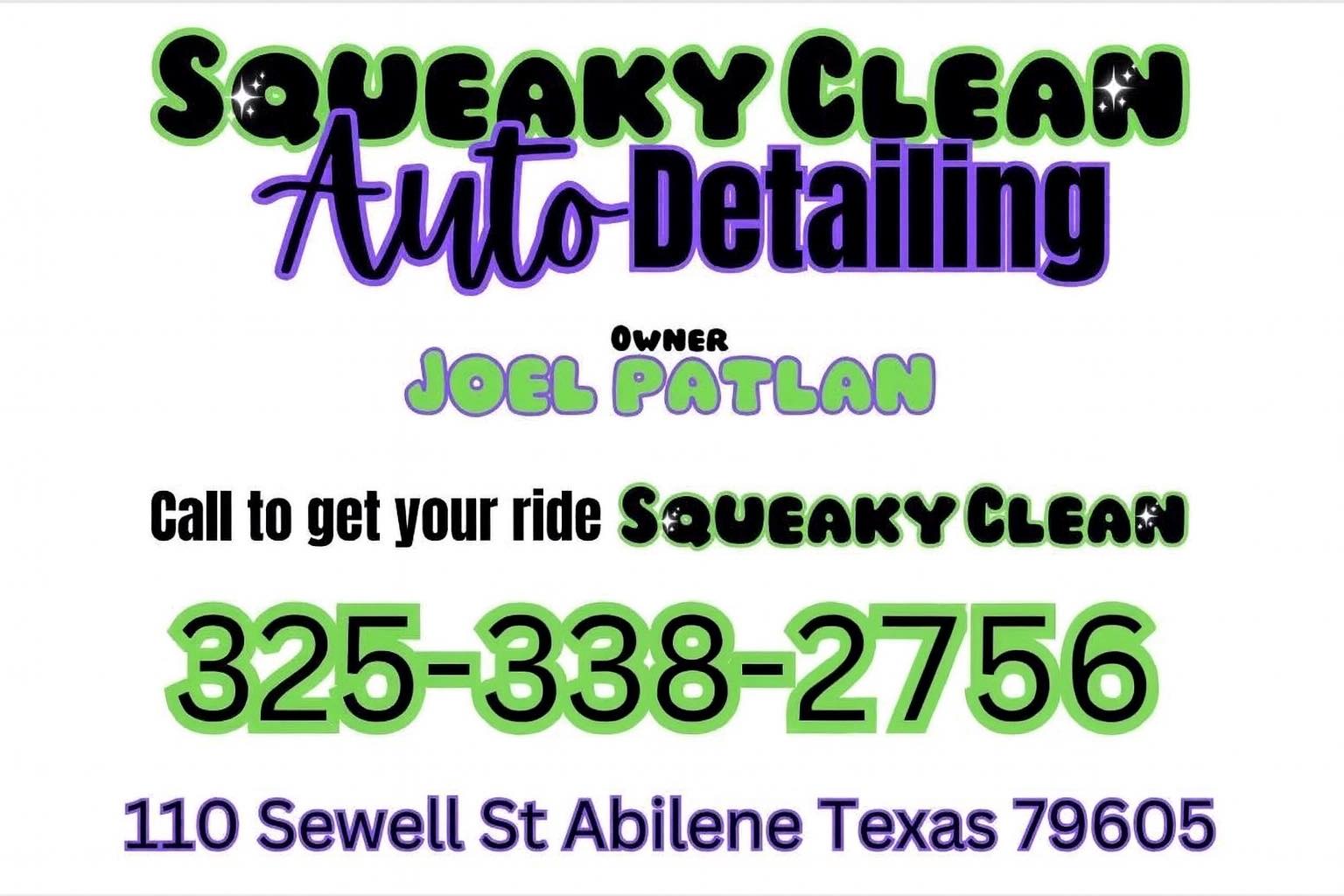 Squeaky Clean Auto Detailing | Abilene TX