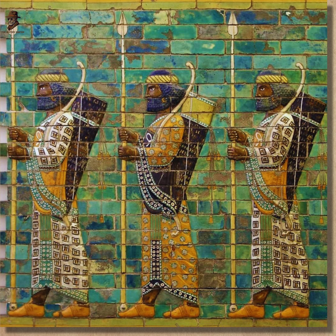 Achaemenid art: Persian warriors frieze in Susa palace