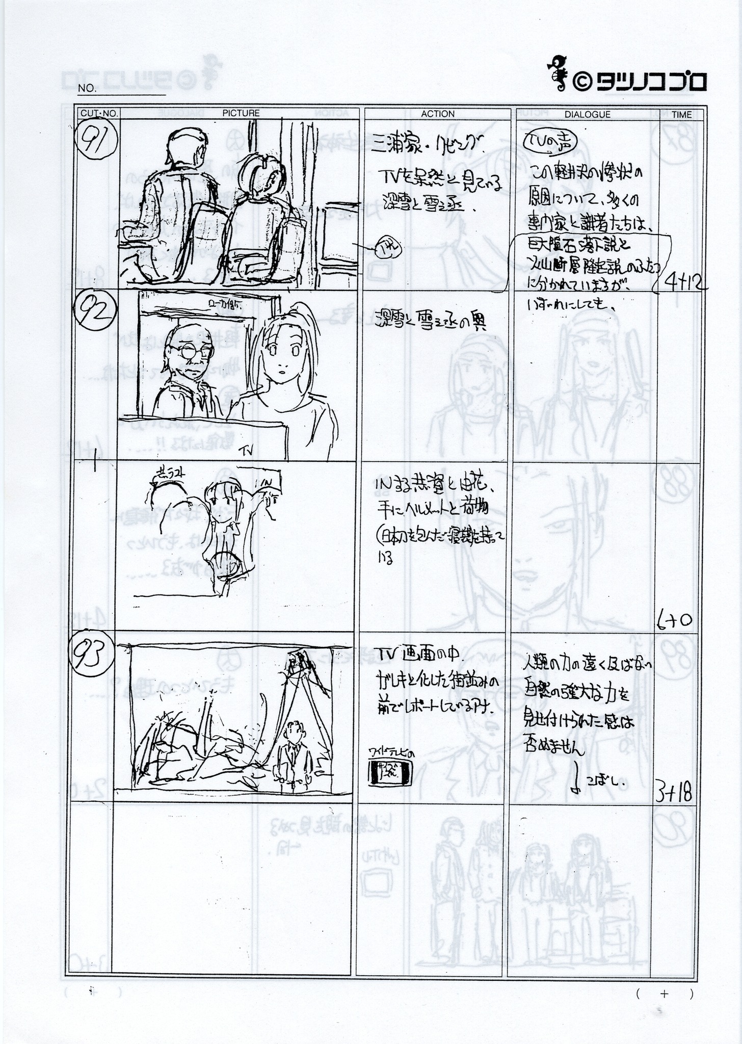 Behind the scenes of Nazca episode 8 storyboards