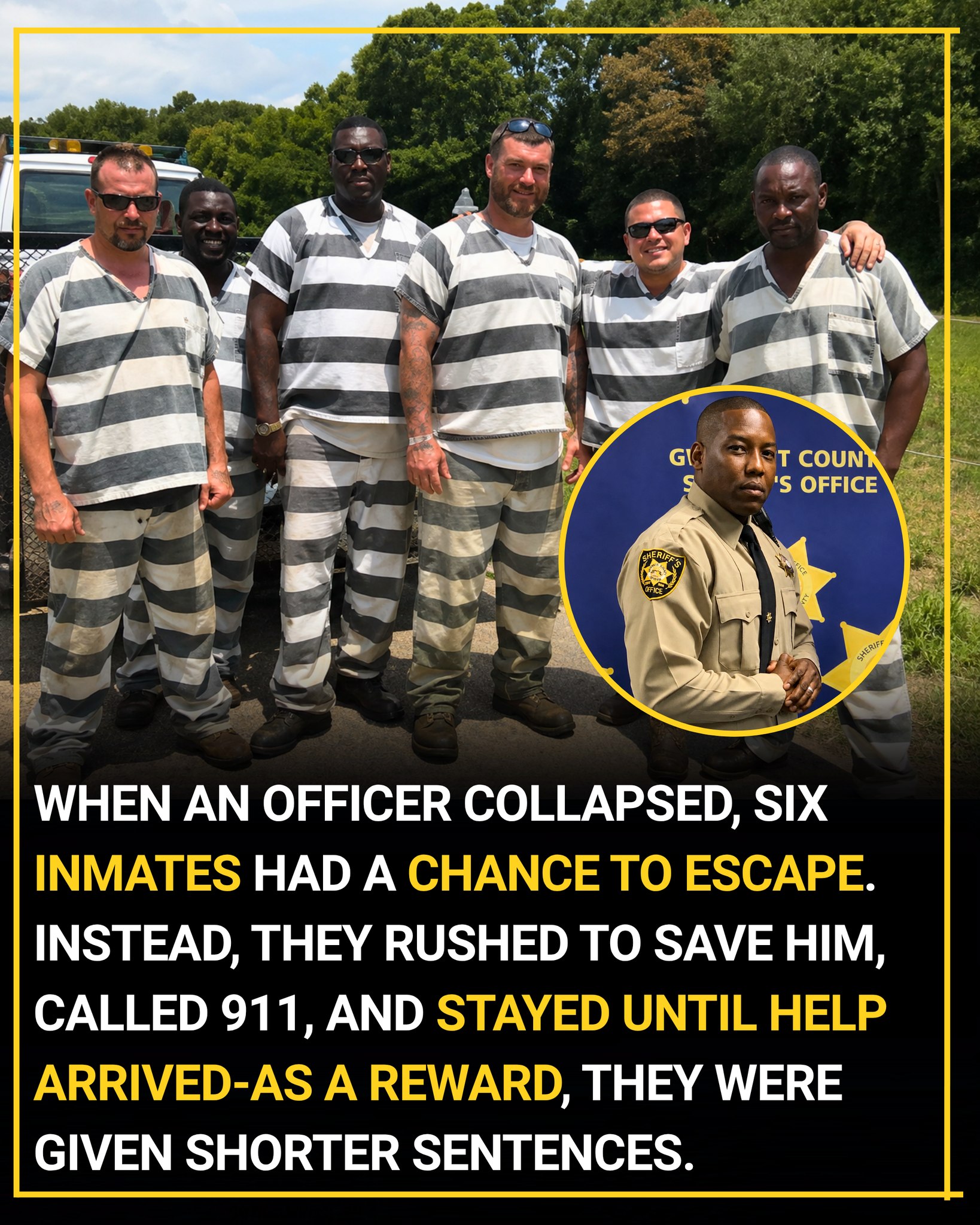 In a moment of unexpected freedom, six inmates in Georgia made a