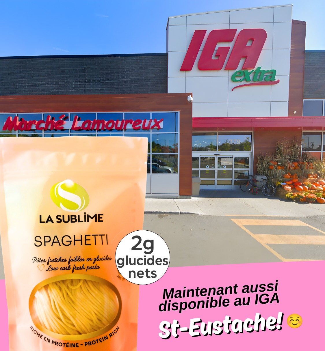 La Sublime - Gens de St-Eustache! 🤗🎉 Nos pâtes faibles en... | Facebook