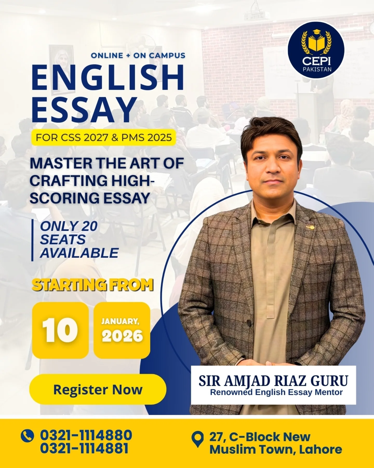 CSS PMS Essay Writing Amjad Riaz Guru
