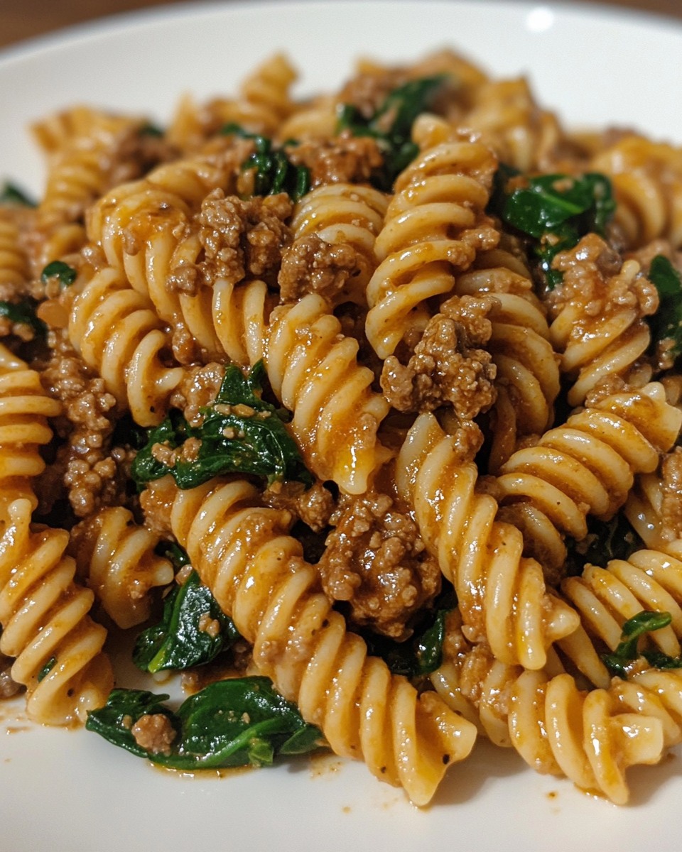 emily-recipes-garlic-butter-beef-rotini-with-spinach