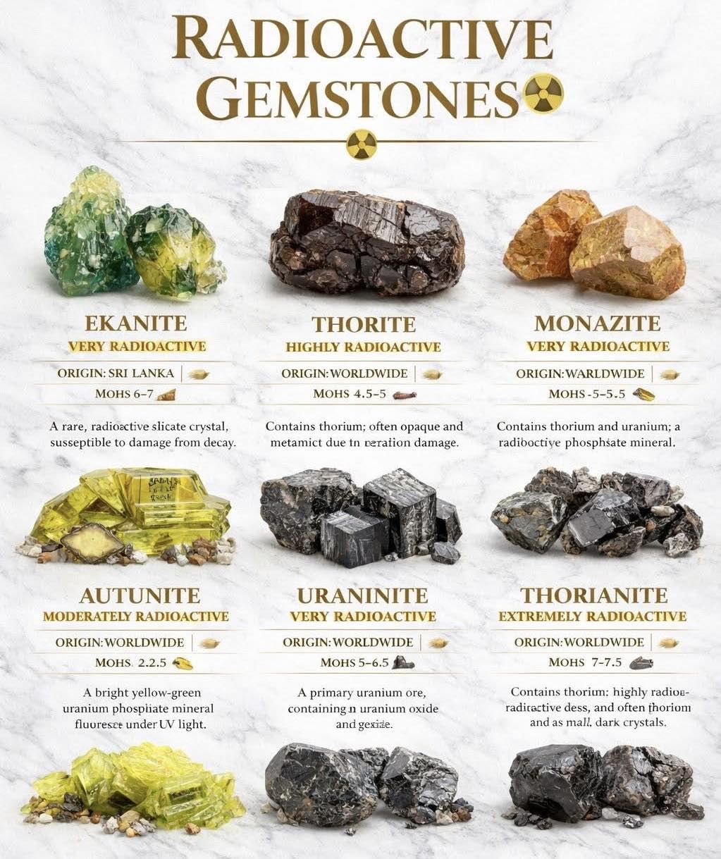 Ruby・Radio-Active What are these potentially radioactive minerals?