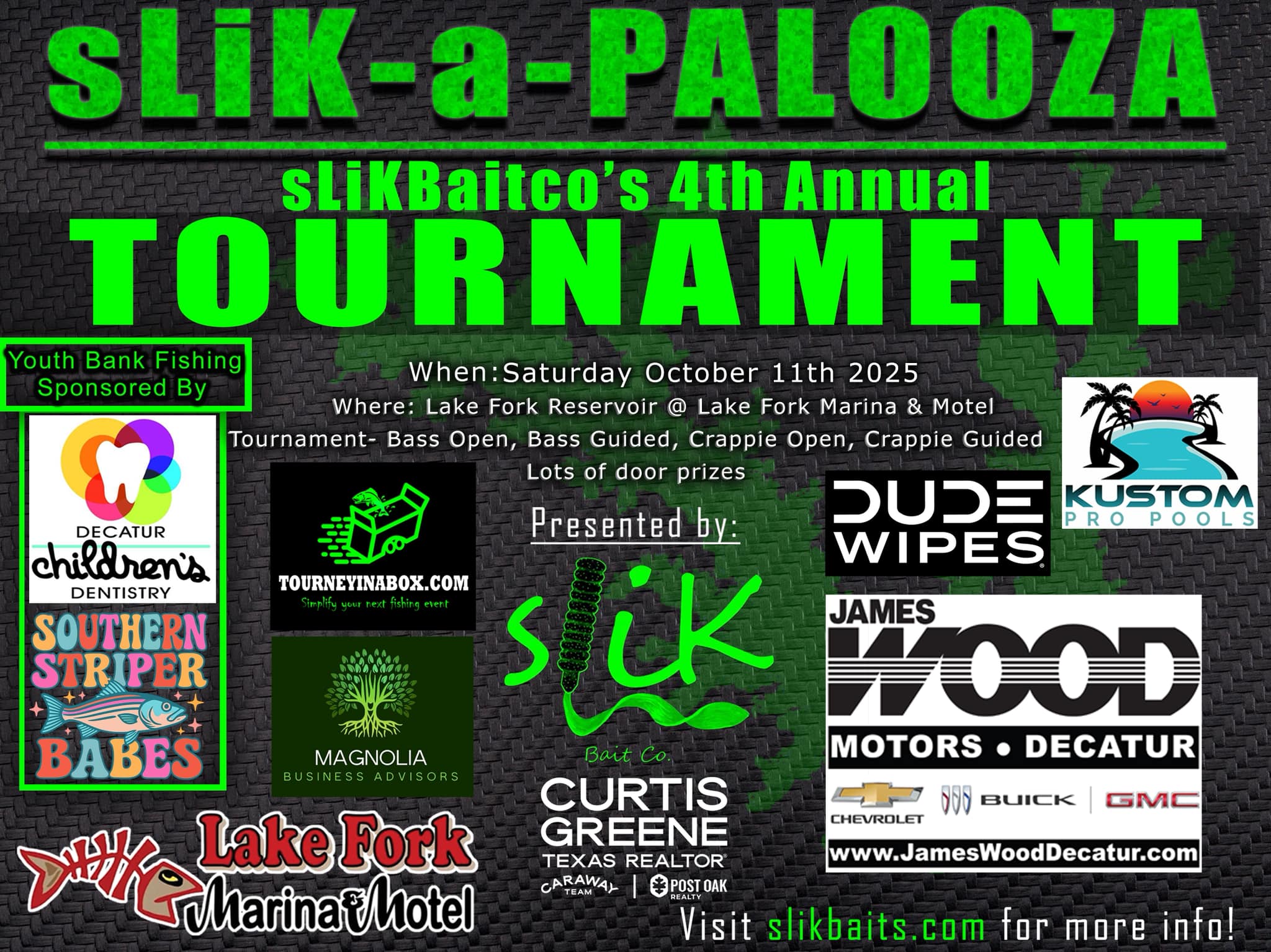 Crappiefest - 🎣 Slik Baits sLikapalooza is gearing up for... | Facebook