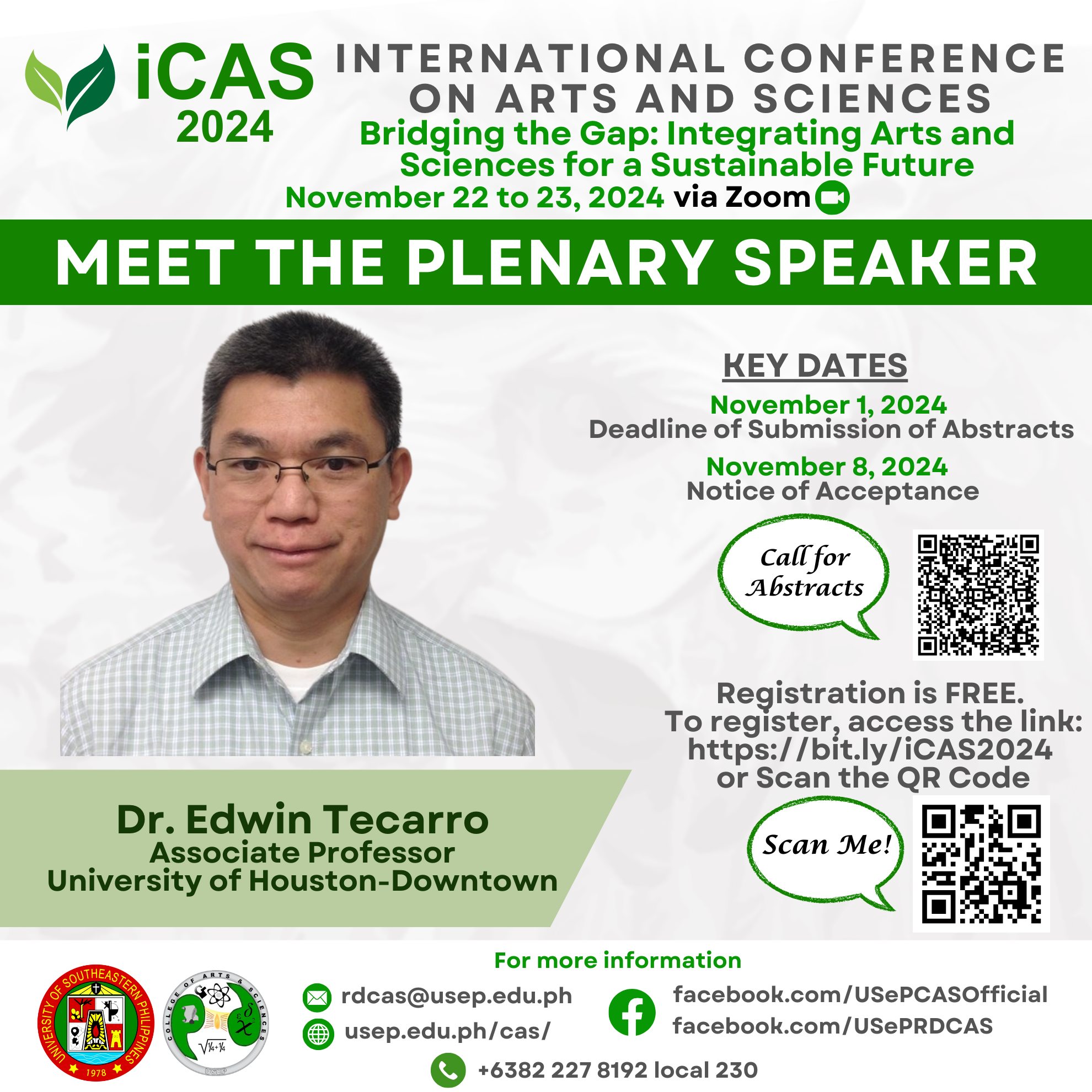 USeP - 𝐌𝐞𝐞𝐭 𝐨𝐧𝐞 𝐨𝐟 𝐨𝐮𝐫 𝐩𝐥𝐞𝐧𝐚𝐫𝐲 𝐬𝐩𝐞𝐚𝐤𝐞𝐫𝐬 𝐟𝐨𝐫 𝐭𝐡𝐞 𝐢𝐂𝐀𝐒 𝟐𝟎𝟐𝟒, 𝐃𝐫. 𝐄𝐝𝐰𝐢𝐧 ...
