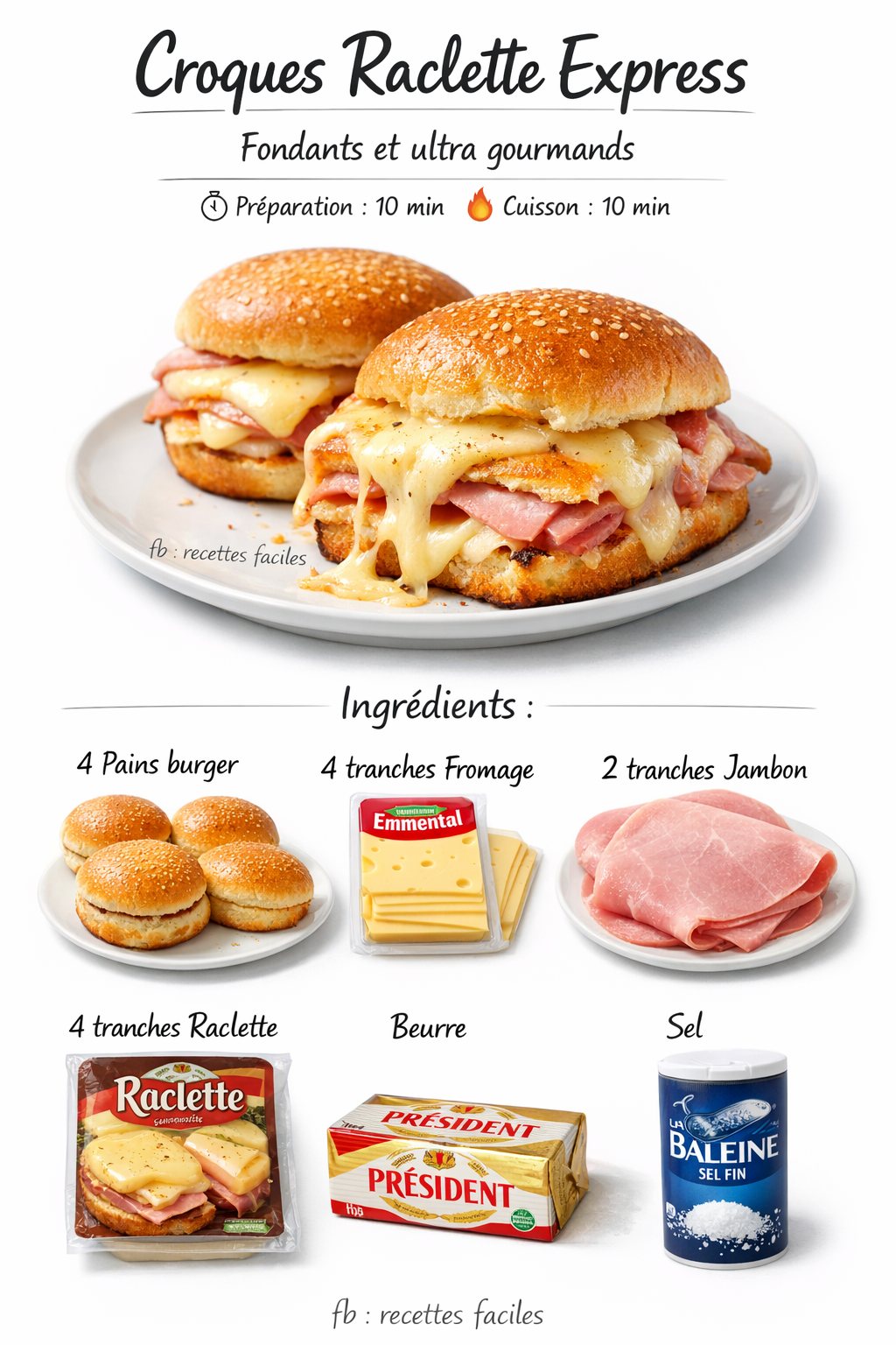 Recettes - Croques Raclette Express Une version ultra gourmande du ...