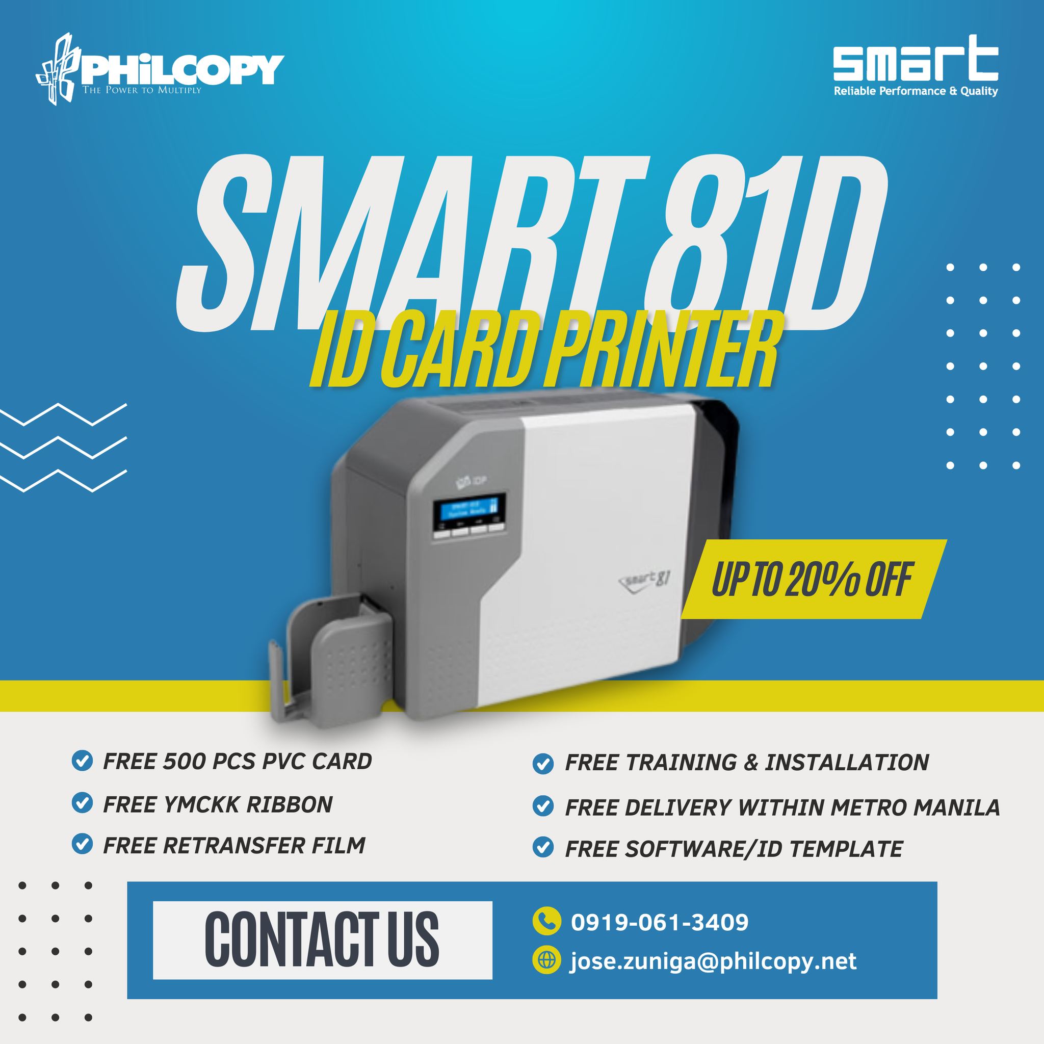 Smart - SMART 81D - RETRANSFER CARD PRINTER PROMO PRICE: 214,380.00 SRP ...