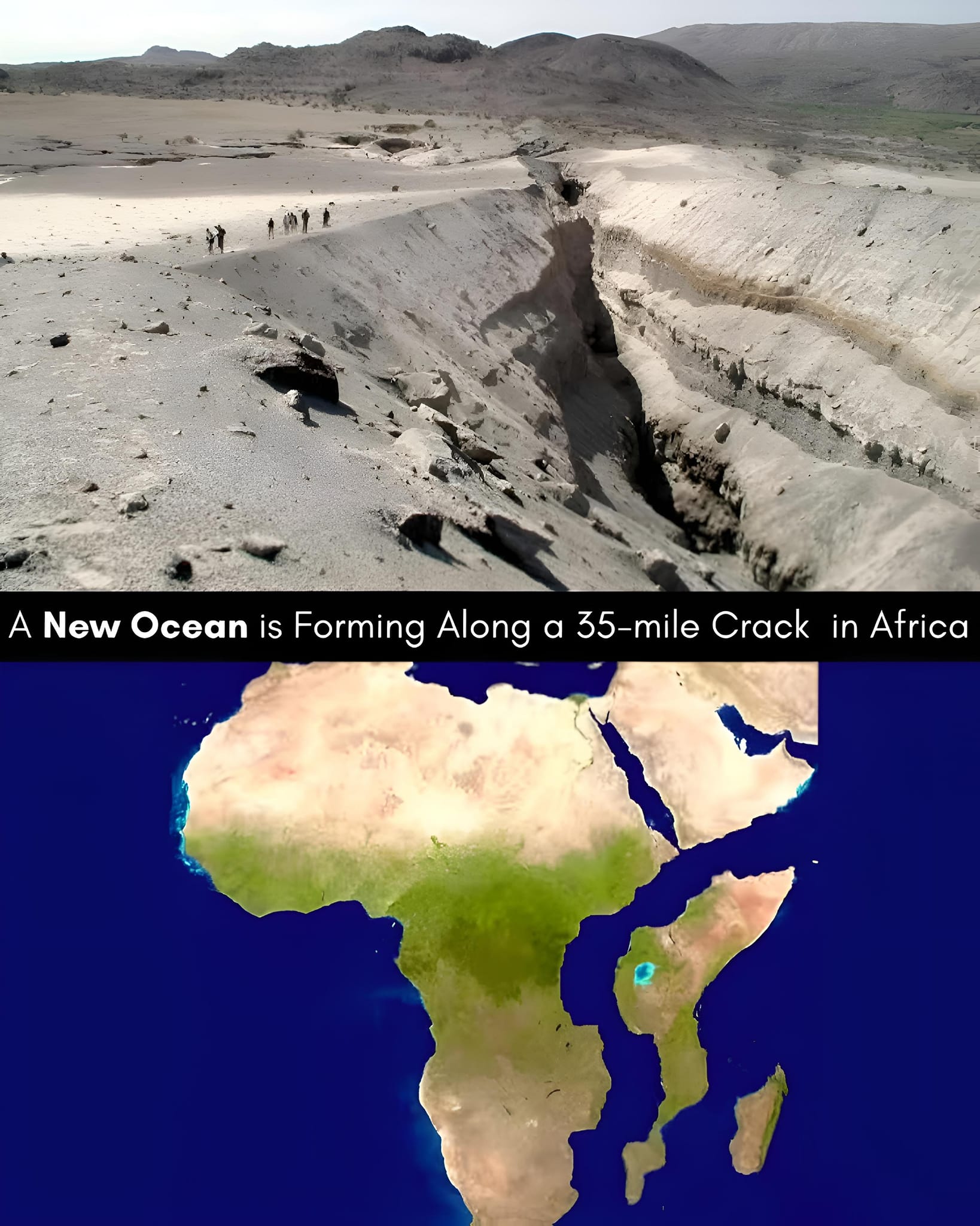 Eu Corner - A 35-mile rift in Ethiopia opened in 2005 — proof that ...