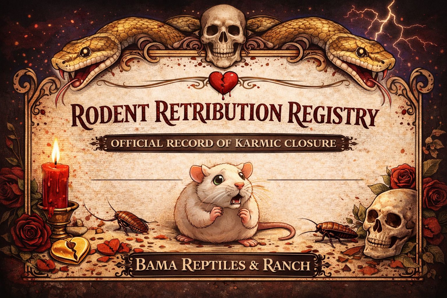 🐀 NAME A RODENT AFTER YOUR EX 🐍... - Bama Reptiles & Ranch | Facebook