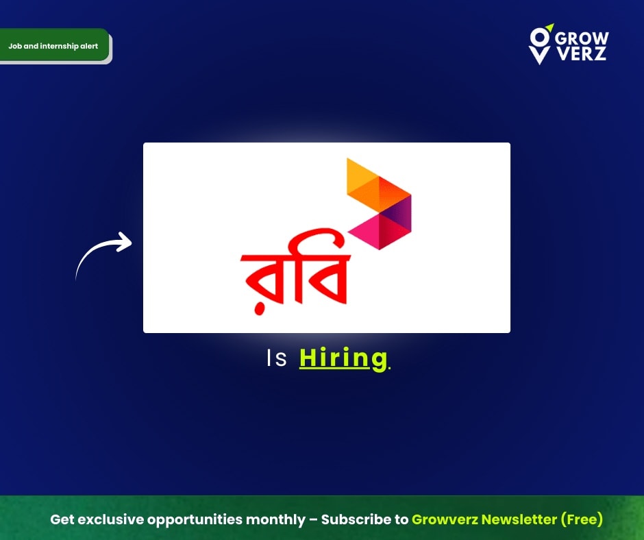 Growverz - Robi Sales Apprentice 2026 is open. A 2-year full-time paid ...