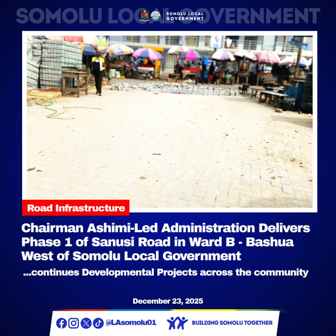 Somolu Community Update Road... - Hon Lateef Ashimi | Facebook
