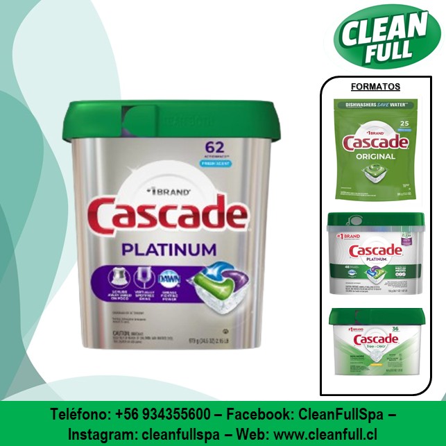 CLEAN - Lavavajillas Cascade es una reconocida marca estadounidense de ...