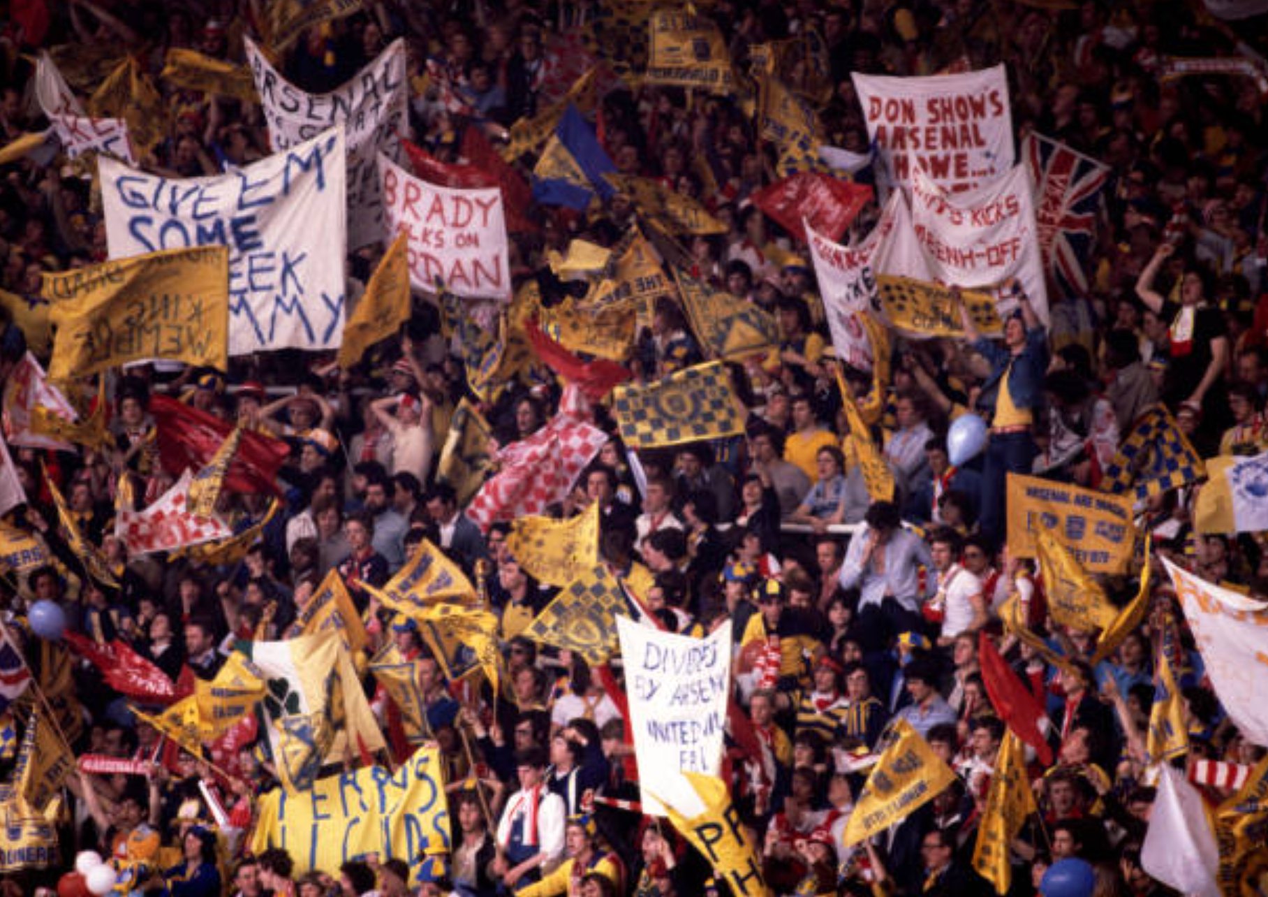 The Football - Arsenal supporters cheer on their team during the FA Cup ...
