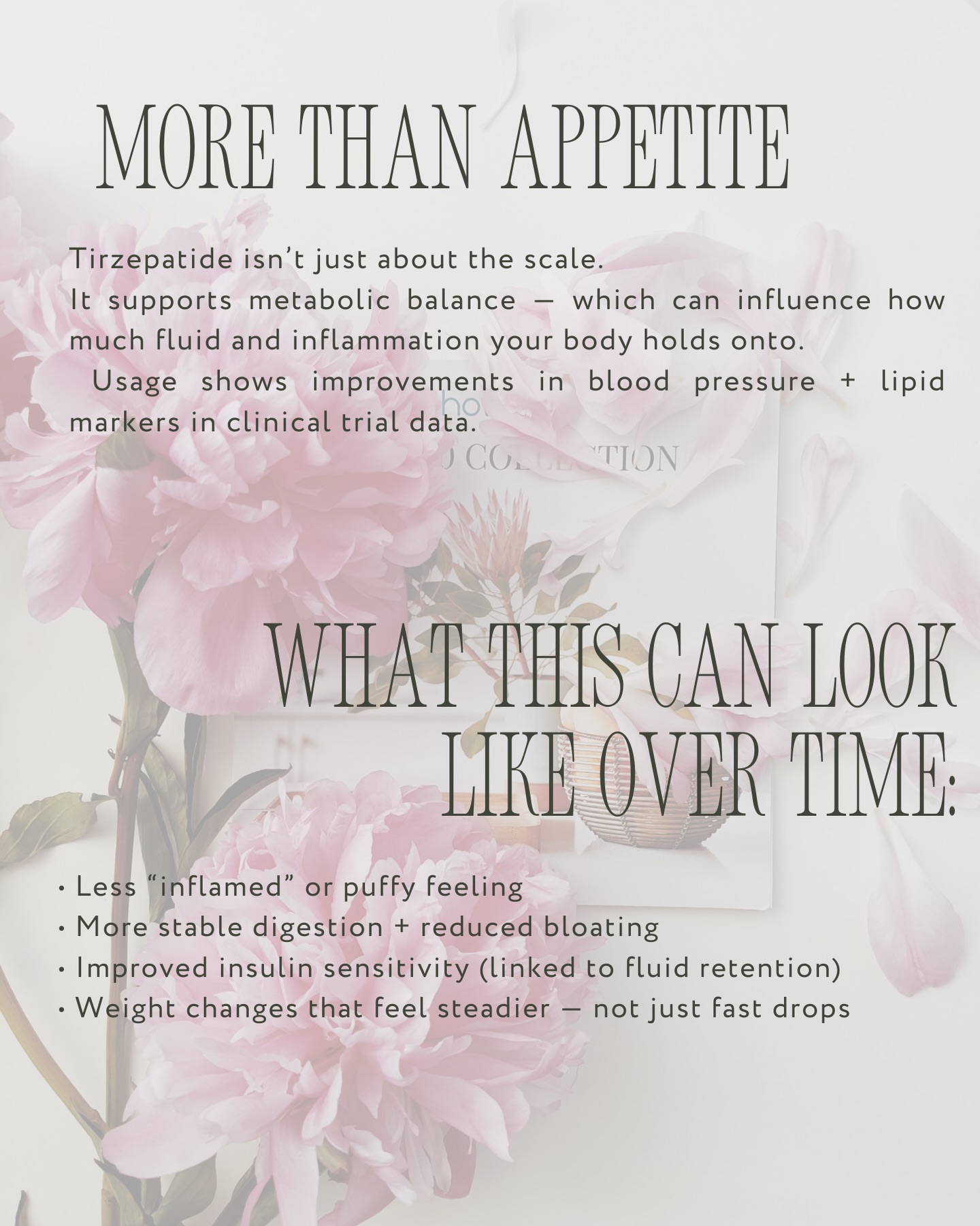 Struggling with bloating, inflammation, or stubborn water weight — even when you're “doing everything right”? Tirzepatide isn't just about appetite or the number on the scale. For many people, it supports metabolic