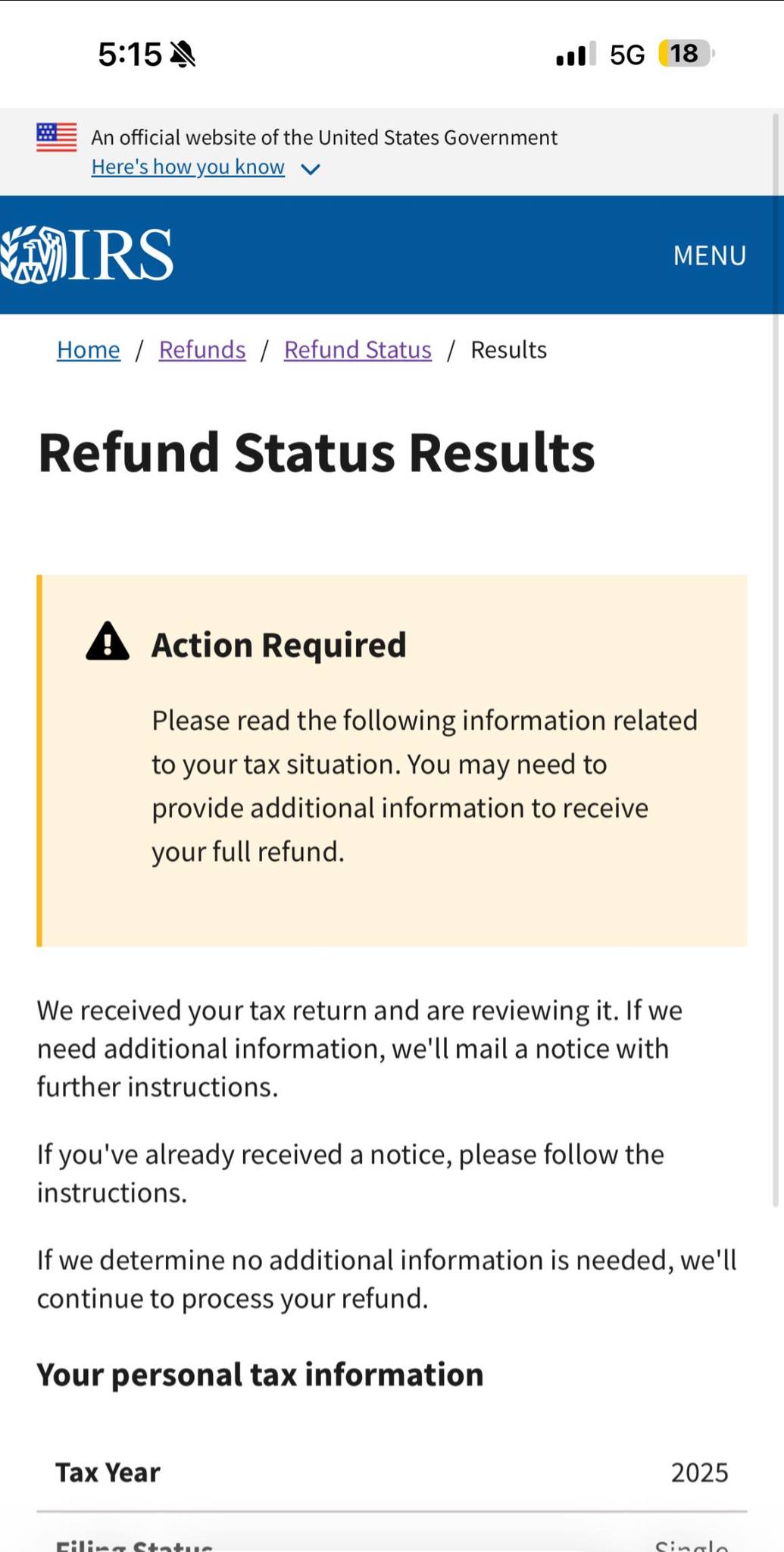 IRS Where My Refunds 2026 (Update & Result) | I checked my account and ...