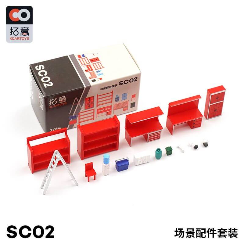 XCARTOYS 1/64 Scale Garage & Workshop Equipment Set All in stock now