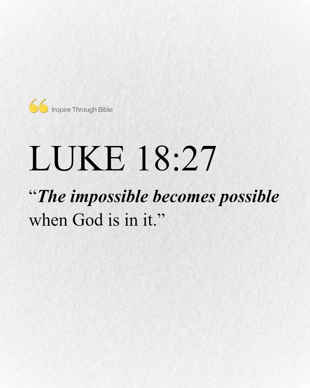 Inspire - What feels beyond reach to you is never beyond God’s power ...