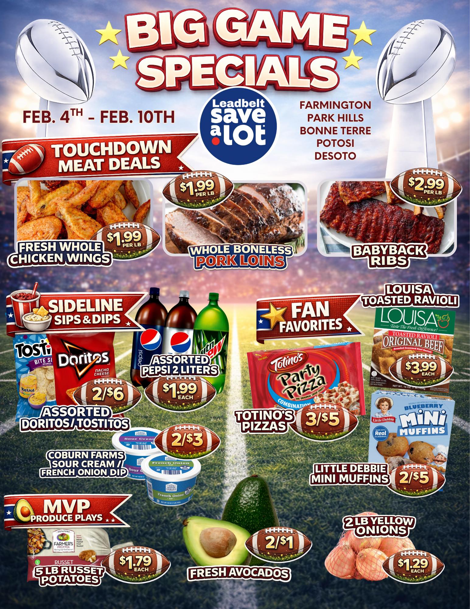 Farmington - 🏈 Touchdown-worthy deals are HERE! Fresh chicken wings ...