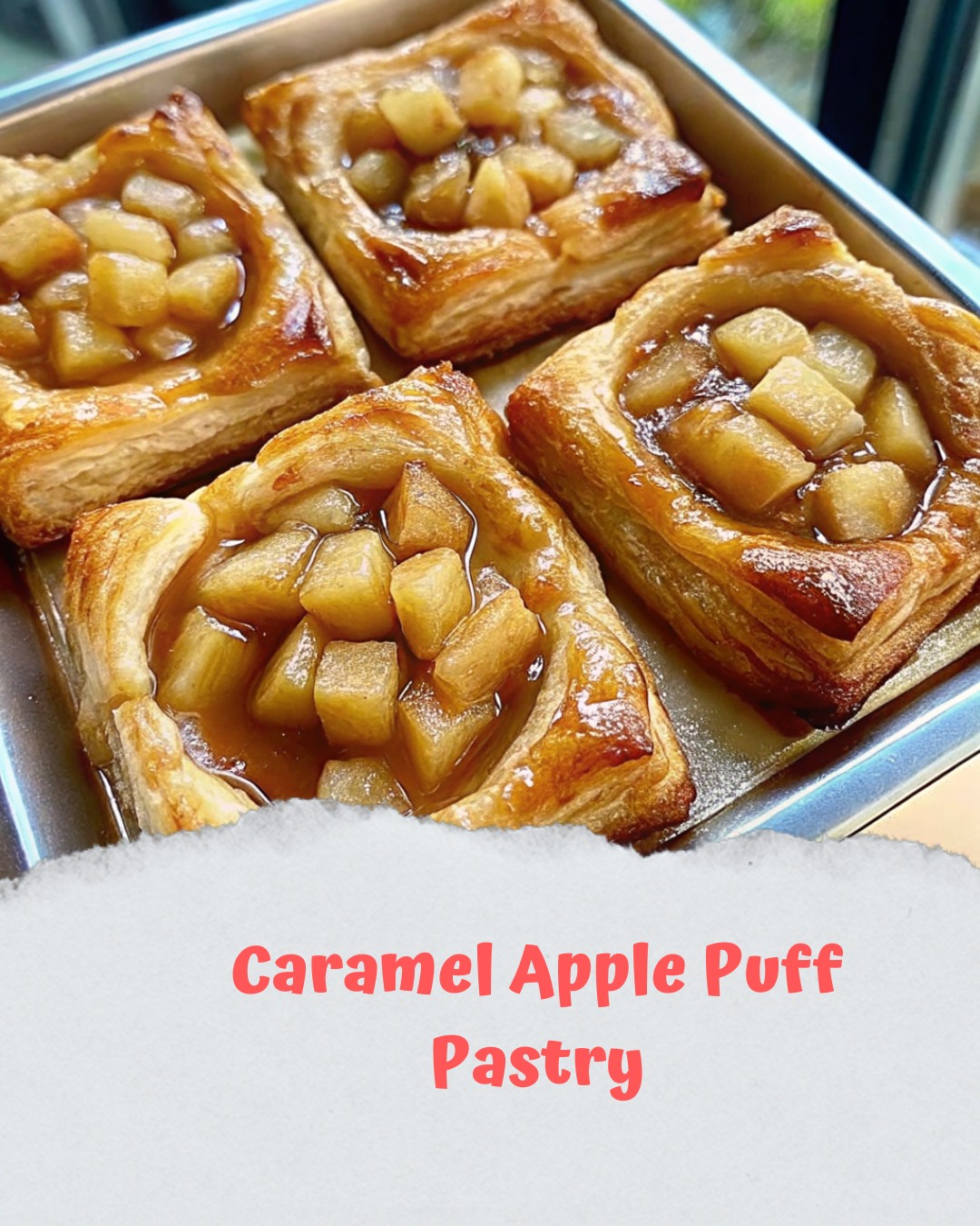 Kenzie - Caramel Apple Puff Pastry Ingredients: 1 sheet puff pastry ...