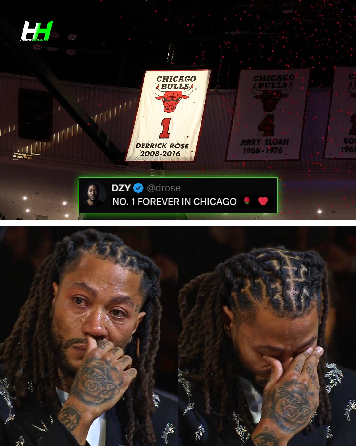 Hoops - D-ROSE IS THE ONLY NO. 1 IN CHICAGO 🌹 Derrick Rose’s jersey is ...